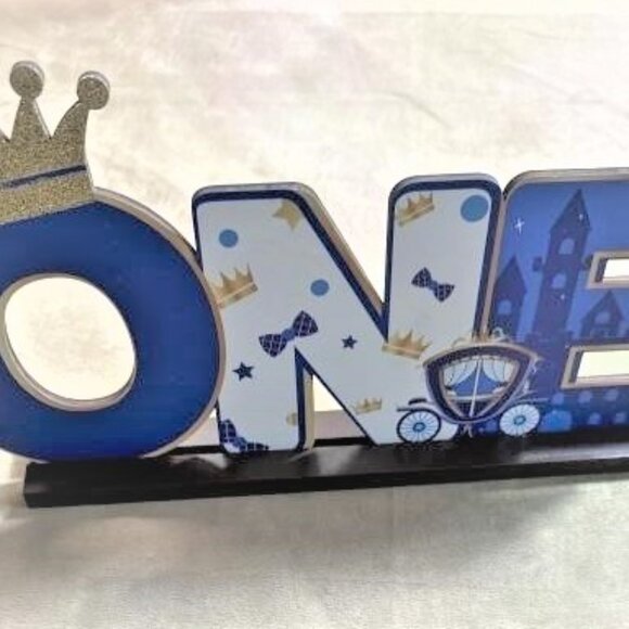 AGE 1 GROWING UP Birthday GIRL Enesco Age 1 Figurine Teddy Bear & #1 SIGN - Picture 4 of 5